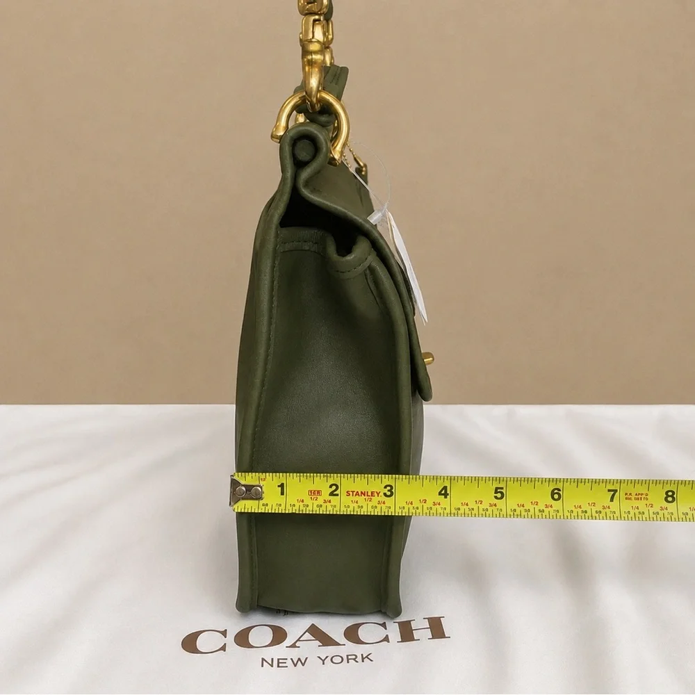 Vintage COACH WILLIS Loden Green Top Handle Turn Lock Bag 9927 COA NWT
